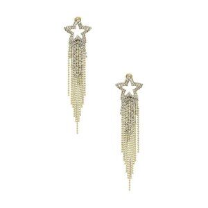 Amber Sceats x Revolve Shooting Star Earrings Gold Women's Size OS